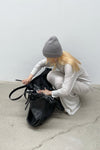 BORIS BIDJAN SABERI Light Grey Cashmere Hat KNHAT2 FPI30001